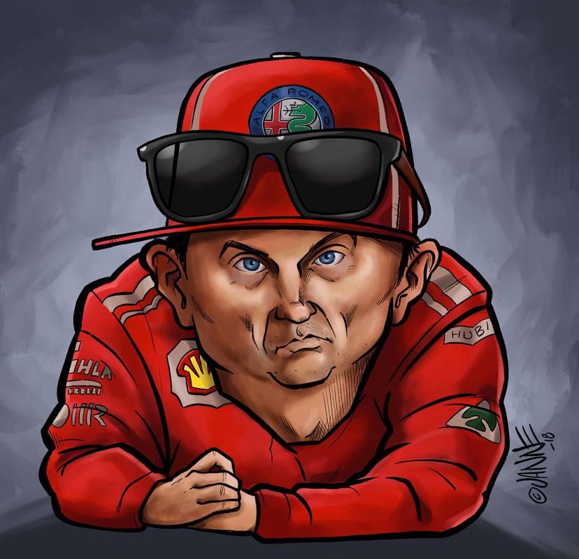 Kimi Raikkonen caricature